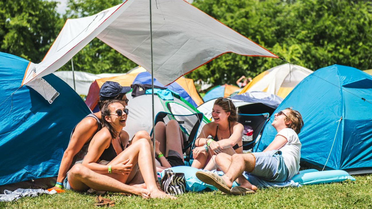 omringen Slecht Ploeg EXIT Village is once again situated at the Danube's most beautiful beach!