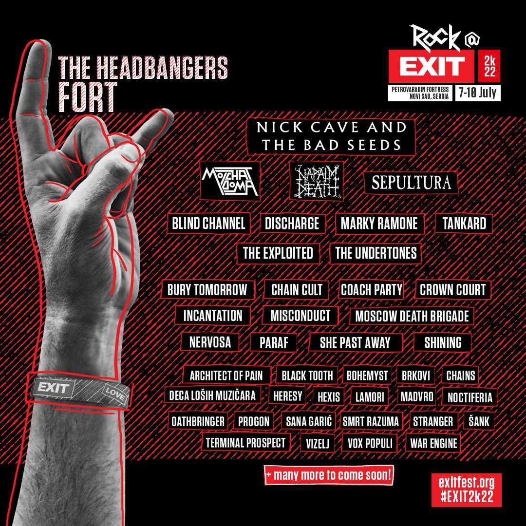 Rock@EXIT: Nick Cave, Sepultura, Napalm Death and The Exploited