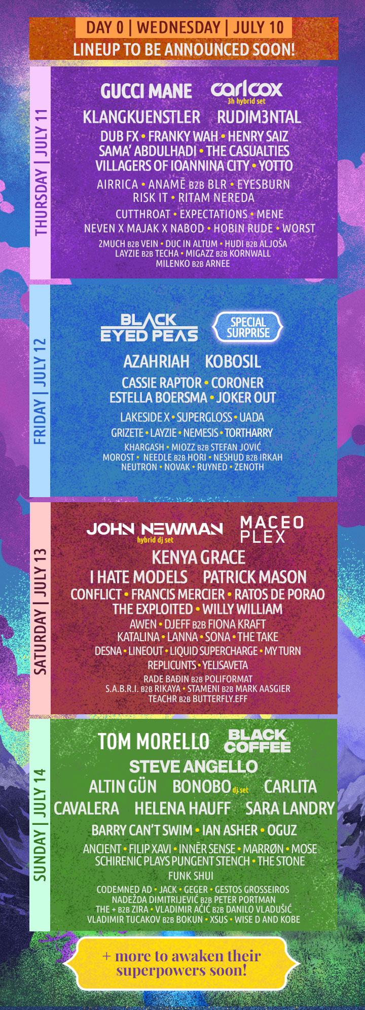 EXIT Starseeds 2024 Lineup EXIT Starseeds 2024 Lineup